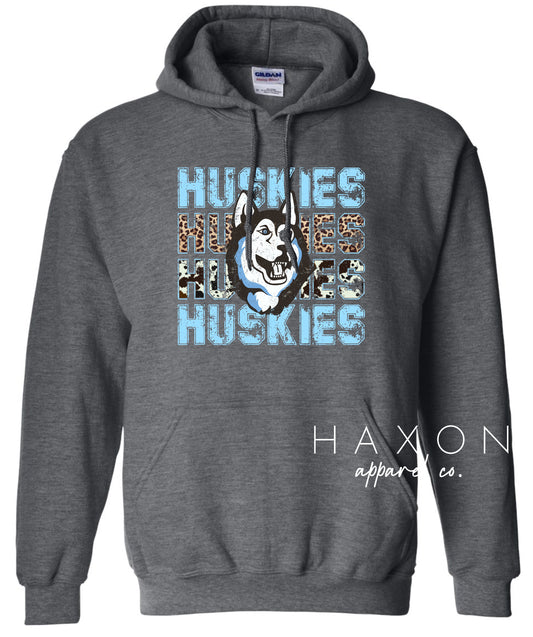 HUSKIES Animal Print/HUSKY Hoodie