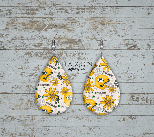 GBP Sunflower Helmet Earrings