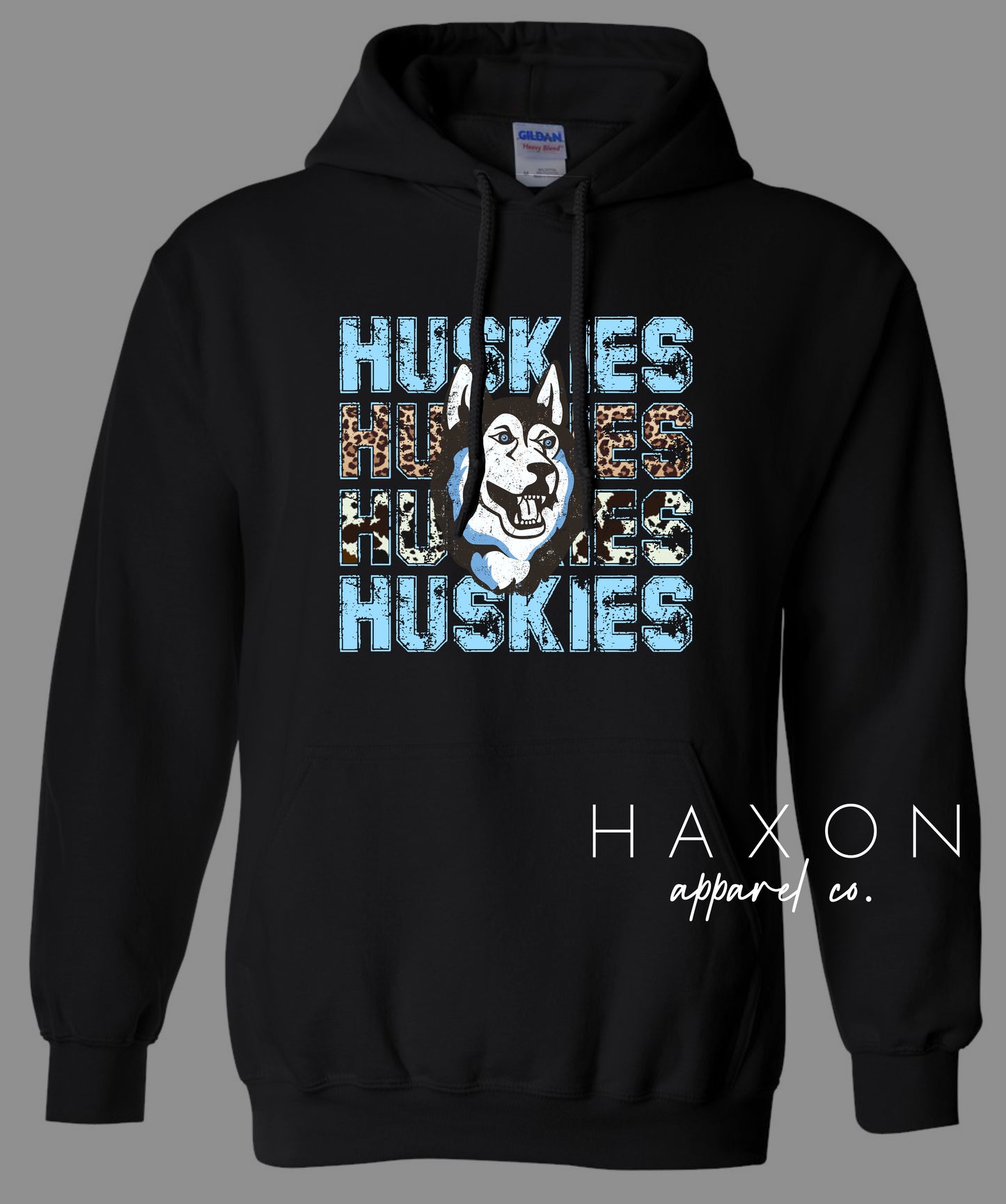 HUSKIES Animal Print/HUSKY Hoodie