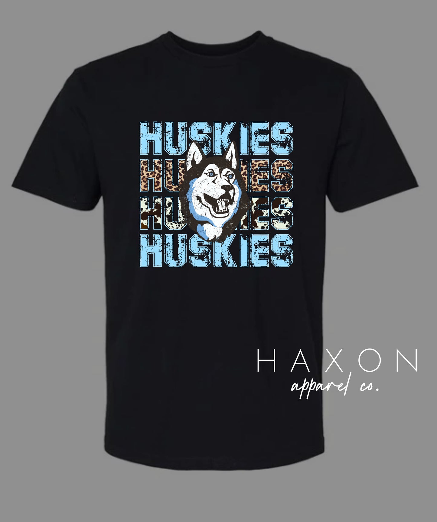 HUSKIES Animal Print/HUSKY tee